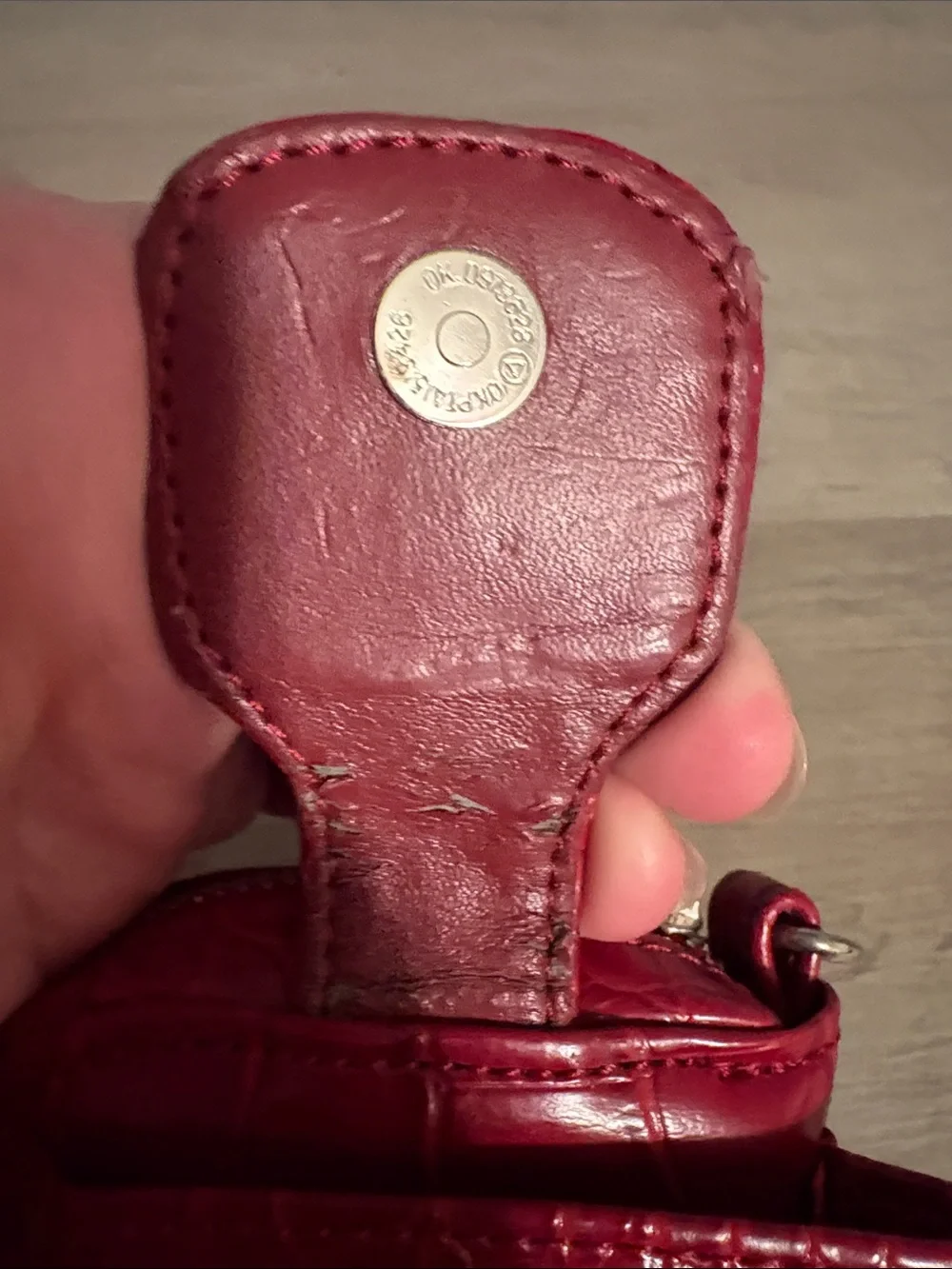 Debbie Brooks Red Butterfly Wristlet Wallet